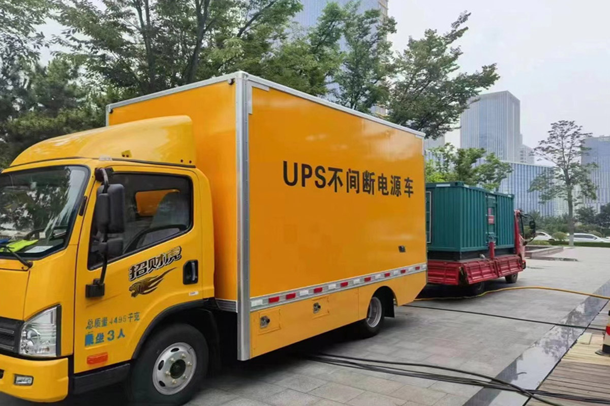 田阳发电机租赁施工现场