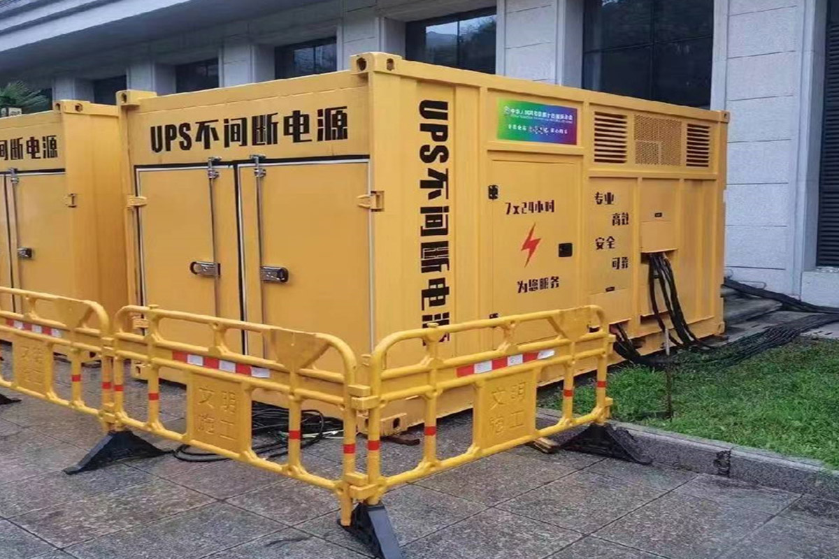 田阳发电机租赁施工现场