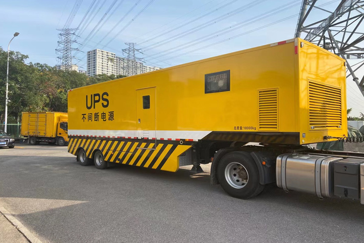田阳发电机租赁施工现场